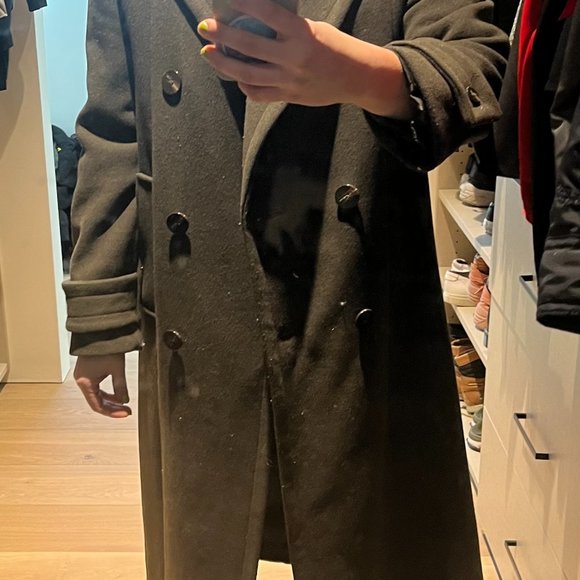 Dark Green Coat - long - Picture 5 of 6